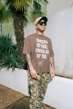 Load image into Gallery viewer, Olvidate de todo (BROWN Oversized Boxy Tee)
