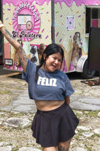 Load image into Gallery viewer, FELIZ Tee (CROPPED TOP)

